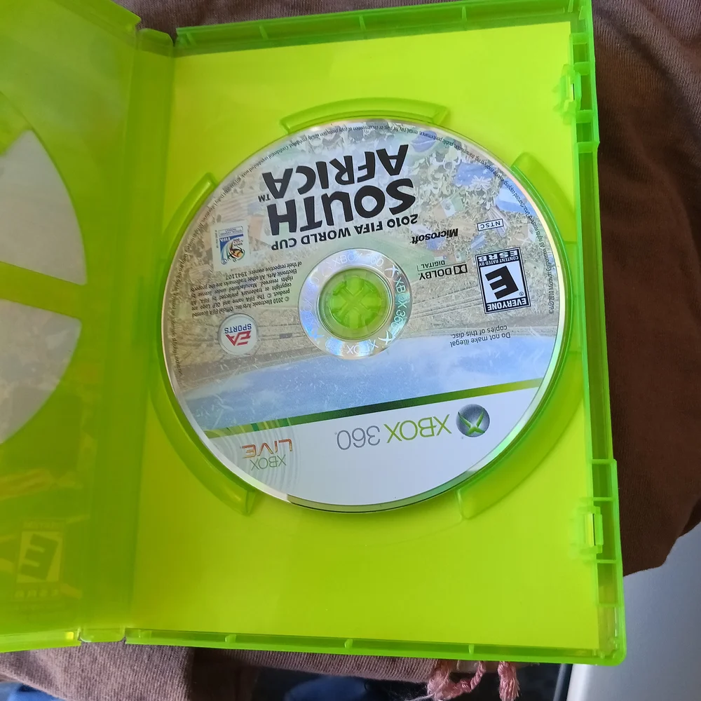 Microsoft Xbox 360 FIFA World Cup South Africa Game - Green Case